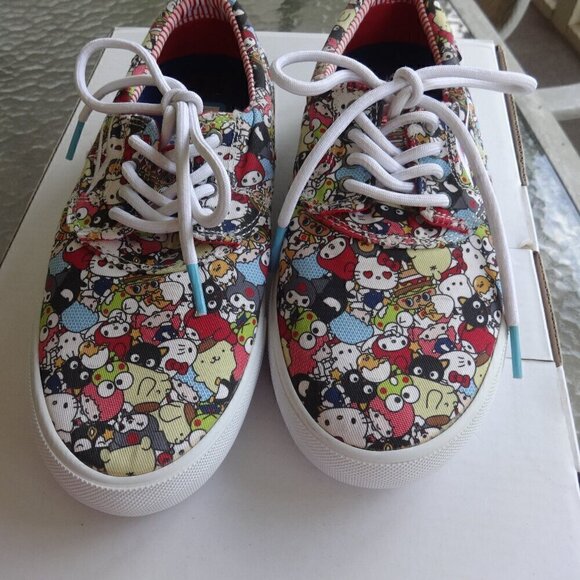 LAKAI Hello Sanrio canvas sneakers size men's/youth 4, Camby style, Kitty print - Picture 12 of 15